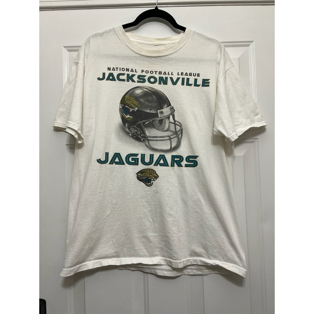 VTG NFL Jacksonville Jaguars Crew Neck White Size XL Sports Wear Gameday